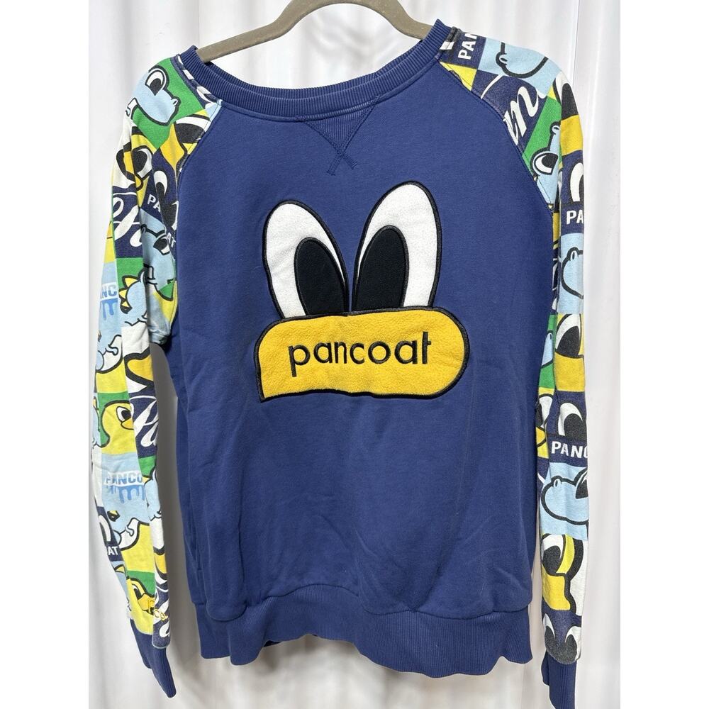 Pancoat Carnival Sweatshirt Blue/Yellow With Embroidered Duck Mens XL